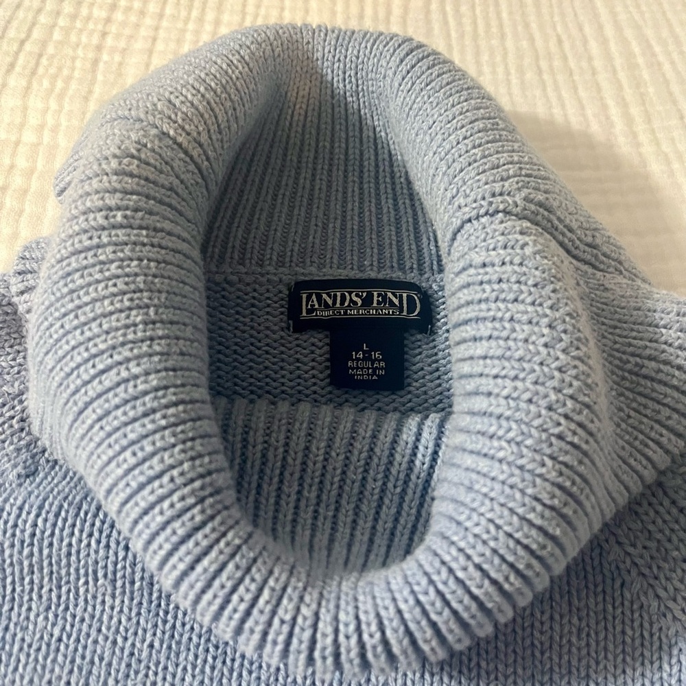 Lands' End Cowl Neck Sweater - Large